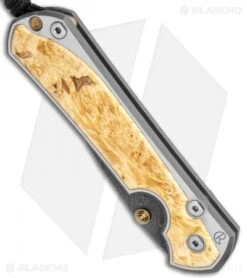 Chris Reeve Large Sebenza 31 Box Elder (3.62" Boomerang Damascus) Left-Hand -Chris Reeve Store Chris Reeve Large Sebenza 31 LEFT HAND Box Elder Boomerang Damascus BHQ 118512 JR spine