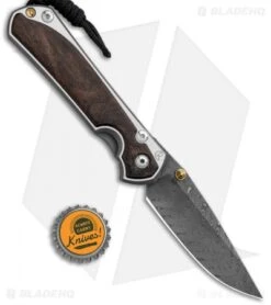 Chris Reeve Large Sebenza 31 Macassar Ebony (3.62" Boomerang Damascus) Left Hand -Chris Reeve Store Chris Reeve Large Sebenza 31 LEFT HAND Macassar Ebony Boomerang Damascus BHQ 118513 JR bottlecap