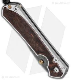 Chris Reeve Large Sebenza 31 Macassar Ebony (3.62" Raindrop Damascus) Left Hand -Chris Reeve Store Chris Reeve Large Sebenza 31 LEFT HAND Macassar Ebony Raindrop Damascus BHQ 98970 JR spine