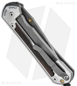 Chris Reeve Large Sebenza 31 Knife Macassar Ebony (3.6" Boomerang Damascus) -Chris Reeve Store Chris Reeve Large Sebenza 31 Macassar Ebony Bommerang Damascus BHQ 118843 jr side