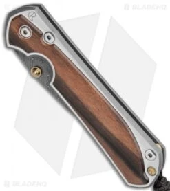 Chris Reeve Large Sebenza 31 Knife Macassar Ebony Boomerang Dam Dbl Lug (3.625") -Chris Reeve Store Chris Reeve Large Sebenza 31 Macassar Ebony Boomerang Damascus BHQ 117968 jr spine