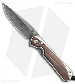 Chris Reeve Large Sebenza 31 Macassar Ebony Raindrop (3.6" Damascus)