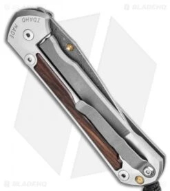 Chris Reeve Large Sebenza 31 Macassar Ebony Raindrop (3.6" Damascus) -Chris Reeve Store Chris Reeve Large Sebenza 31 Macassar Ebony Raindrop Damascus BHQ 98971 LS Side