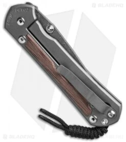 Chris Reeve Large Sebenza 31 Natural Micarta Boomerang Damascus Double Lug -Chris Reeve Store Chris Reeve Large Sebenza 31 Natural Micarta Double Lug Boomerang Damascus BHQ 137578 td side