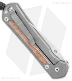 Chris Reeve Left-Hand Large Sebenza 31 Knife Natural Micarta (3.625" Stonewash) -Chris Reeve Store Chris Reeve Large Sebenza 31 Natural Micarta Left Hand BHQ 98934 LS Side