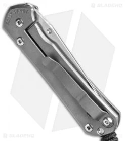Chris Reeve Large Sebenza 31 Tanto Knife BB Ti (3.5" SW) -Chris Reeve Store Chris Reeve Large Sebenza 31 Tanto Frame Lock Knife 3in 5cm Stonewash BHQ 13954 td side