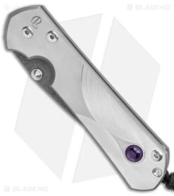 Chris Reeve Large Sebenza 31 Unique Graphic Amethyst B (3.6" Ladder) -Chris Reeve Store Chris Reeve Large Sebenza 31 Unique Graphic Amethyst Ladder Damascus BHQ 113453 jr spine
