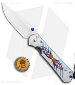 Chris Reeve Large Sebenza 31 Knife Unique Graphic Blue Swirl (3.6" Satin) -Chris Reeve Store Chris Reeve Large Sebenza 31 Unique Graphic Blue Swirl BHQ 113447 jr bottlecap