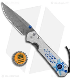 Chris Reeve Large Sebenza 31 Unique Graphic Lolite Inlay (3.6" Boomerang Damasc) -Chris Reeve Store Chris Reeve Large Sebenza 31 Unique Graphic Lolite Boomerang Damascus BHQ 144655 jr bottlecap