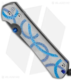 Chris Reeve Large Sebenza 31 Unique Arch Graphic (3.5" Raindrop Damascus) -Chris Reeve Store Chris Reeve Large Sebenza 31 Unique Raindrop Damascus DP BHQ 176157 jr spine