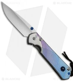 Chris Reeve Large Sebenza 21 Graphic Blue Sapphire Cabochon (Satin)
