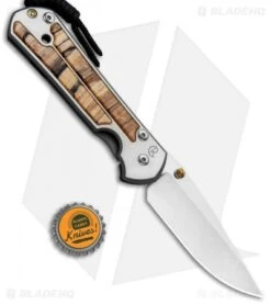 Chris Reeve Left Hand Large Sebenza 21 Knife Spalted Beech (3.6" Stonewash) -Chris Reeve Store Chris Reeve Left Hand Large Sebenza 21 Spalted Beech SW L21 1163 BHQ 87893 jr bottlecap