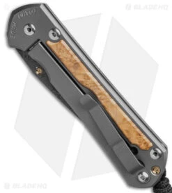 Chris Reeve Left Hand Large Sebenza 31 Box Elder (3.6" Raindrop Damascus) -Chris Reeve Store Chris Reeve Left Hand Large Sebenza 31 Inlay Box Elder 3in Raindrop Damascus BHQ 98957 td spine