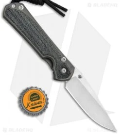 Chris Reeve Left Hand Small Sebenza 31 Knife Black Micarta (2.94" Stonewash) -Chris Reeve Store Chris Reeve Left Hand Small Sebenza 31 Black Micarta SW BHQ 98978 jr bottlecap