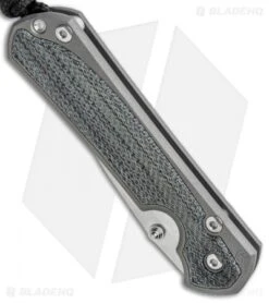 Chris Reeve Left Hand Small Sebenza 31 Knife Black Micarta (2.94" Stonewash) -Chris Reeve Store Chris Reeve Left Hand Small Sebenza 31 Black Micarta SW BHQ 98978 jr spine