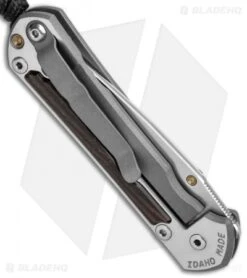 Chris Reeve Left-Hand Small Sebenza 31 Knife Macassar Ebony (2.94" Stonewash) -Chris Reeve Store Chris Reeve Left Hand Small Sebenza 31 Macassar Ebony SW BHQ 99003 jr side