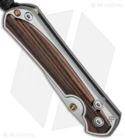 Chris Reeve Left-Hand Small Sebenza 31 Knife Macassar Ebony (2.94" Stonewash) -Chris Reeve Store Chris Reeve Left Hand Small Sebenza 31 Macassar Ebony SW BHQ 99003 jr spine