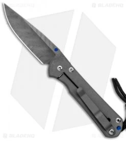 Chris Reeve Left-Hand Small Sebenza 31 Knife Titanium (2.94" Boomerang Damascus) -Chris Reeve Store Chris Reeve Left Hand Small Sebenza 31 Ti Boomerang Damascus BHQ 117213 jr left