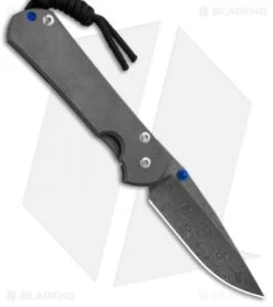 Chris Reeve Left-Hand Small Sebenza 31 Knife Titanium (2.94" Raindrop Damascus)