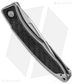 Chris Reeve Mnandi Gentleman's Knife Carbon Fiber (2.75" Satin) Left Hand -Chris Reeve Store Chris Reeve Mnandi Gentlemans Knife CF Satin Left Hand BHQ 78011 jr side