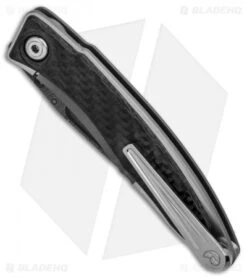 Chris Reeve Mnandi Left Handed Knife Carbon Fiber (2.75" Raindrop Damascus) -Chris Reeve Store Chris Reeve Mnandi Left Handed Carbon Fiber Raindrop Damascus BHQ 90355 er spine