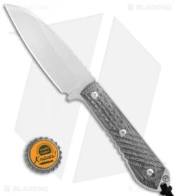 Chris Reeve Nyala Insingo Fixed Blade Knife Black Micarta (3.75" Stonewash) -Chris Reeve Store Chris Reeve Nyala Insingo Black Micarta SW BHQ 88591 er bottlecap
