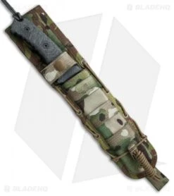 Chris Reeve Knives Pacific Fixed Blade Black Canvas Micarta (6.3" Blk PVD Serr) -Chris Reeve Store Chris Reeve Pacific black canvas micarta blk pvd serr BHQ 67723 er sheath