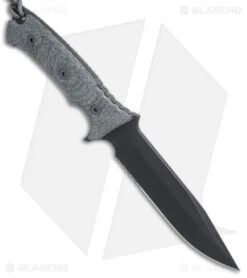 Chris Reeve Store -Chris Reeve Store Chris Reeve Pacific black canvas micarta blk pvd serr BHQ 67723 er side