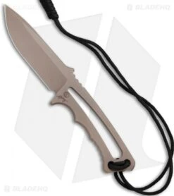 Chris Reeve Knives Professional Soldier Fixed Blade Knife (3.375" FDE PVD)