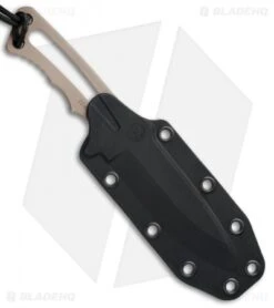 Chris Reeve Knives Professional Soldier Fixed Blade Knife (3.375" FDE PVD) -Chris Reeve Store Chris Reeve Professional Soldier FDE PVD BHQ 67724 jr sheath