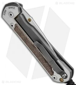 Chris Reeve Large Sebenza 21 Knife W/ Striped Platan Inlays (3.6" Satin) -Chris Reeve Store Chris Reeve Sebenza 21 Large Striped Platan L21 1234 BHQ 80788 jr side