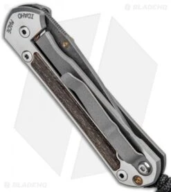 Chris Reeve Small Sebenza 21 Knife W/ Bog Oak Inlays (2.94" Damascus) -Chris Reeve Store Chris Reeve Small Sebenza 21 Bog Oak Inlays Raindrop Damascus BHQ 87909 jr side