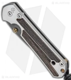 Chris Reeve Small Sebenza 21 Knife W/ Bog Oak Inlays (2.94" Damascus) -Chris Reeve Store Chris Reeve Small Sebenza 21 Bog Oak Inlays Raindrop Damascus BHQ 87909 jr spine