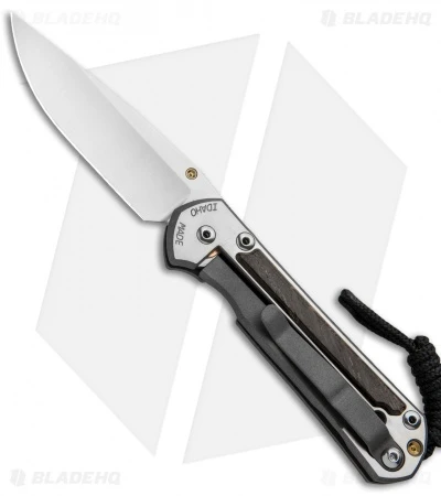 Chris Reeve Left-Hand Small Sebenza 21 Knife W/ Bog Oak Inlays (2.94" Satin) 4 Chris Reeve Left-Hand Small Sebenza 21 Knife W/ Bog Oak Inlays (2.94" Satin) - Image 2