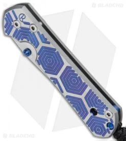 Chris Reeve Small Sebenza 21 Knife CGG Hex Blue (2.94" Stonewash) -Chris Reeve Store Chris Reeve Small Sebenza 21 CGG Hex Blue SW BHQ 67725 jr spine