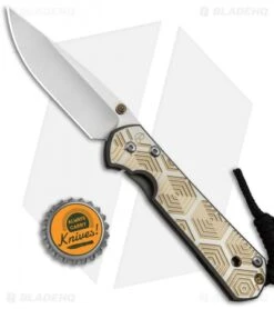 Chris Reeve Small Sebenza 21 Knife CGG Hex (2.94" Satin) -Chris Reeve Store Chris Reeve Small Sebenza 21 CGG Hex Gold BHQ 67728 jr bottlecap 2