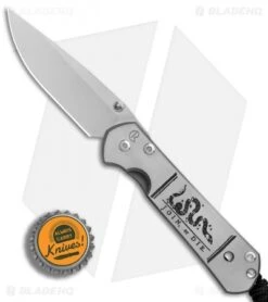 Chris Reeve Small Sebenza 21 Folding Knife CGG Join Or Die (2.94" Stonewash) -Chris Reeve Store Chris Reeve Small Sebenza 21 CGG Join or Die SW BHQ 80796 er bottlecap