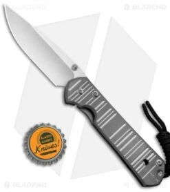 Chris Reeve Small Sebenza 21 Knife CGG "Think Twice Code" (2.94" Stonewash) -Chris Reeve Store Chris Reeve Small Sebenza 21 CGG Think Twice Code SW BHQ 67737 jr bottlecap 2