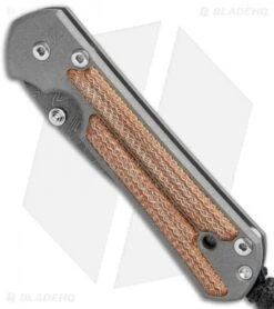 Chris Reeve Small Sebenza 21 Drop Point Natural Micarta Inlays Ladder Dam -Chris Reeve Store Chris Reeve Small Sebenza 21 DP Natural Micarta Inlays Ladder Damascus BHQ 94357 jr spine