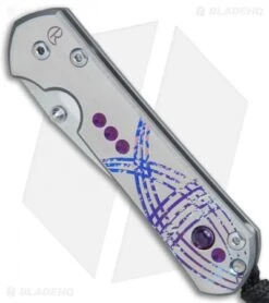 Chris Reeve Small Sebenza 21 Graphic Amethyst Unique (2.9" Satin) 9/21/17 -Chris Reeve Store Chris Reeve Small Sebenza 21 Graphic Amethyst Unique Satin BHQ 76604 er spine