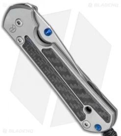 Chris Reeve Left-Hand Small Sebenza 21 Knife W/ CF Inlays (2.94" Satin) -Chris Reeve Store Chris Reeve Small Sebenza 21 LH CF Satin BHQ 79671 jr side