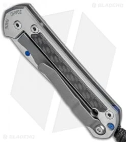 Chris Reeve Left-Hand Small Sebenza 21 Knife W/ CF Inlays (2.94" Satin) -Chris Reeve Store Chris Reeve Small Sebenza 21 LH CF Satin BHQ 79671 jr spine