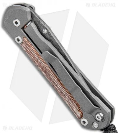 Chris Reeve Small Sebenza 21 Knife W/ Micarta Inlays (2.94" Raindrop Damascus) 5 Chris Reeve Small Sebenza 21 Knife W/ Micarta Inlays (2.94" Raindrop Damascus) - Image 3