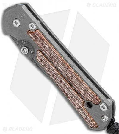 Chris Reeve Small Sebenza 21 Knife W/ Micarta Inlays (2.94" Raindrop Damascus) 4 Chris Reeve Small Sebenza 21 Knife W/ Micarta Inlays (2.94" Raindrop Damascus) - Image 2