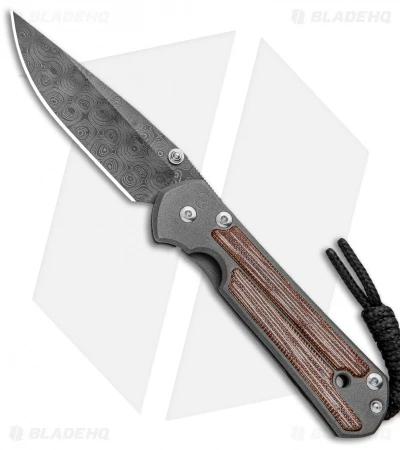 Chris Reeve Small Sebenza 21 Knife W/ Micarta Inlays (2.94" Raindrop Damascus) 3 Chris Reeve Small Sebenza 21 Knife W/ Micarta Inlays (2.94" Raindrop Damascus)