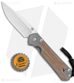 Chris Reeve Small Sebenza 21 Knife W/ Natural Micarta Inlays (2.94" Satin) -Chris Reeve Store Chris Reeve Small Sebenza 21 Natural Micarta Inlays SW BHQ 94268 jr bottlecap