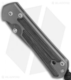 Chris Reeve Small Sebenza 21 Knife W/ Blk Micarta Inlays (2.94" Ladder Damascus) -Chris Reeve Store Chris Reeve Small Sebenza 21 black micarta inlays ladder damascus BHQ 13535 er spine