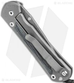 Chris Reeve Small Sebenza 31 Knife Black Micarta (2.94" Stonewash S45VN) -Chris Reeve Store Chris Reeve Small Sebenza 31 Black Micarta Ladder Damascus BHQ 98980 jr side