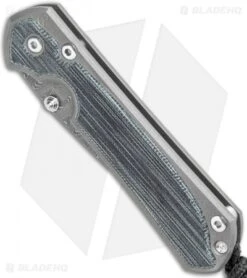 Chris Reeve Small Sebenza 31 Knife Black Micarta (2.94" Stonewash S45VN) -Chris Reeve Store Chris Reeve Small Sebenza 31 Black Micarta Ladder Damascus BHQ 98980 jr spine