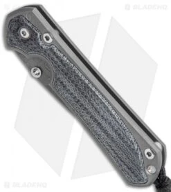 Chris Reeve Small Sebenza 31 Knife Black Micarta (2.94" Raindrop Damascus) -Chris Reeve Store Chris Reeve Small Sebenza 31 Black Micarta Raindrop Damascus BHQ 98987 jr spine